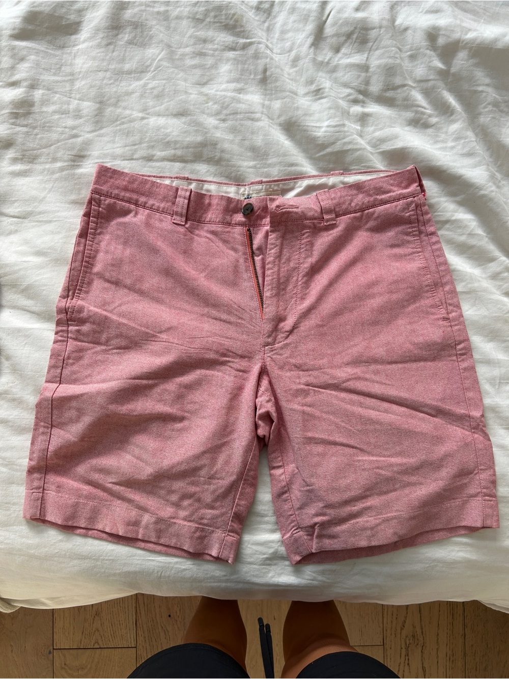 Men's JCREW Pink Cotton Blend Shorts 32w